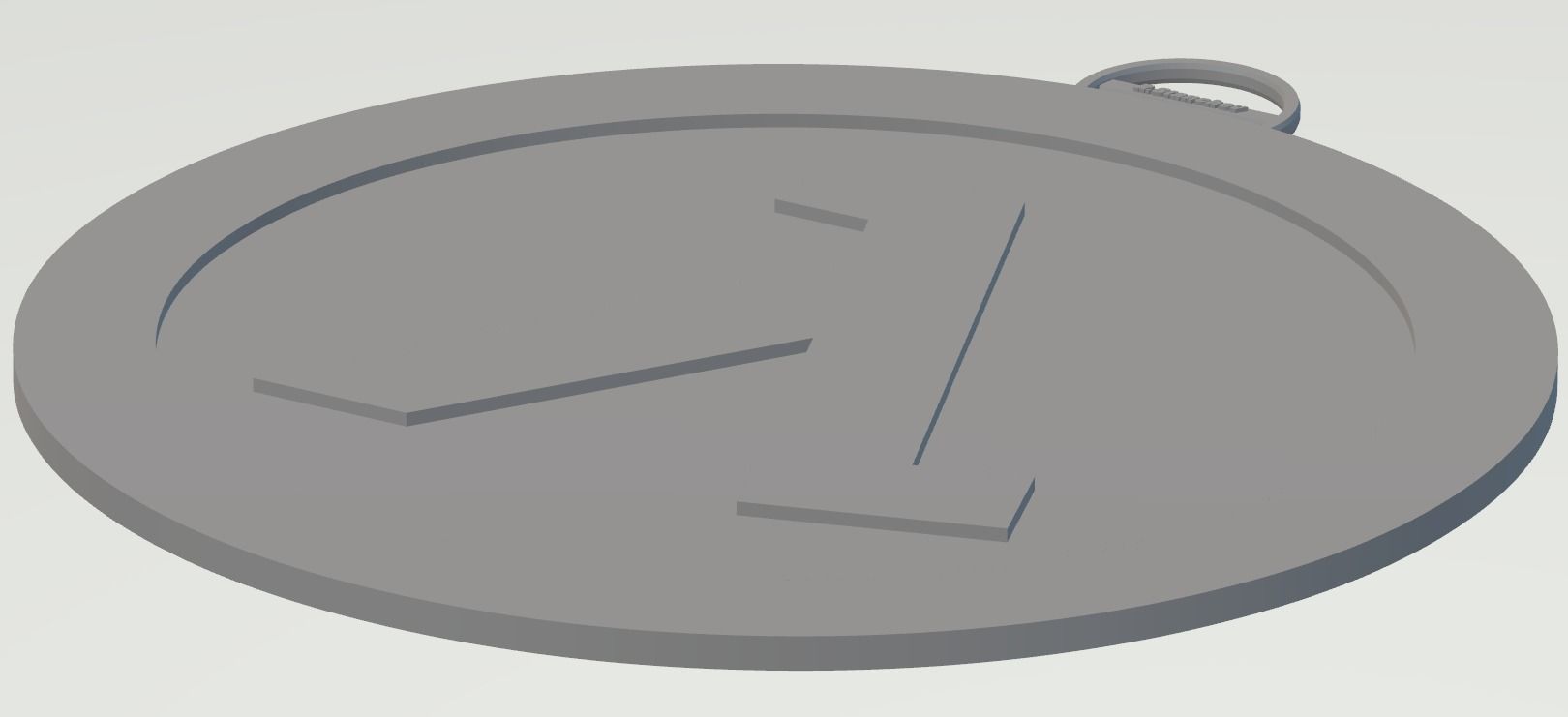 HALF-LIFE logo keychain 3D print model_18