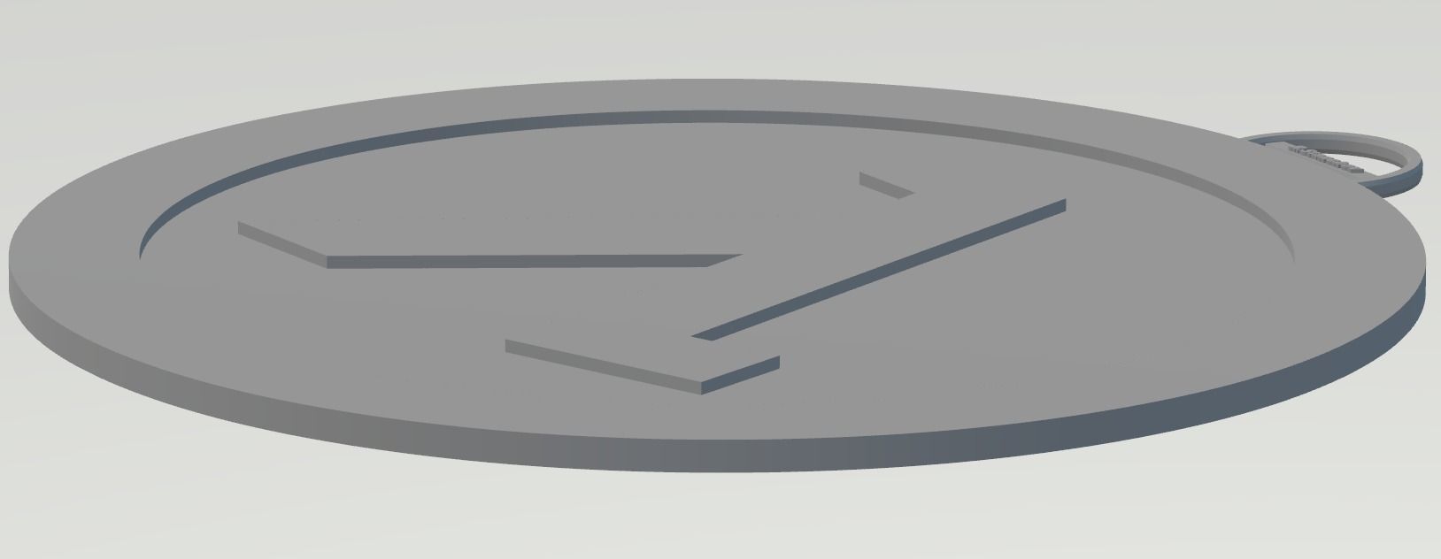 HALF-LIFE logo keychain 3D print model_19