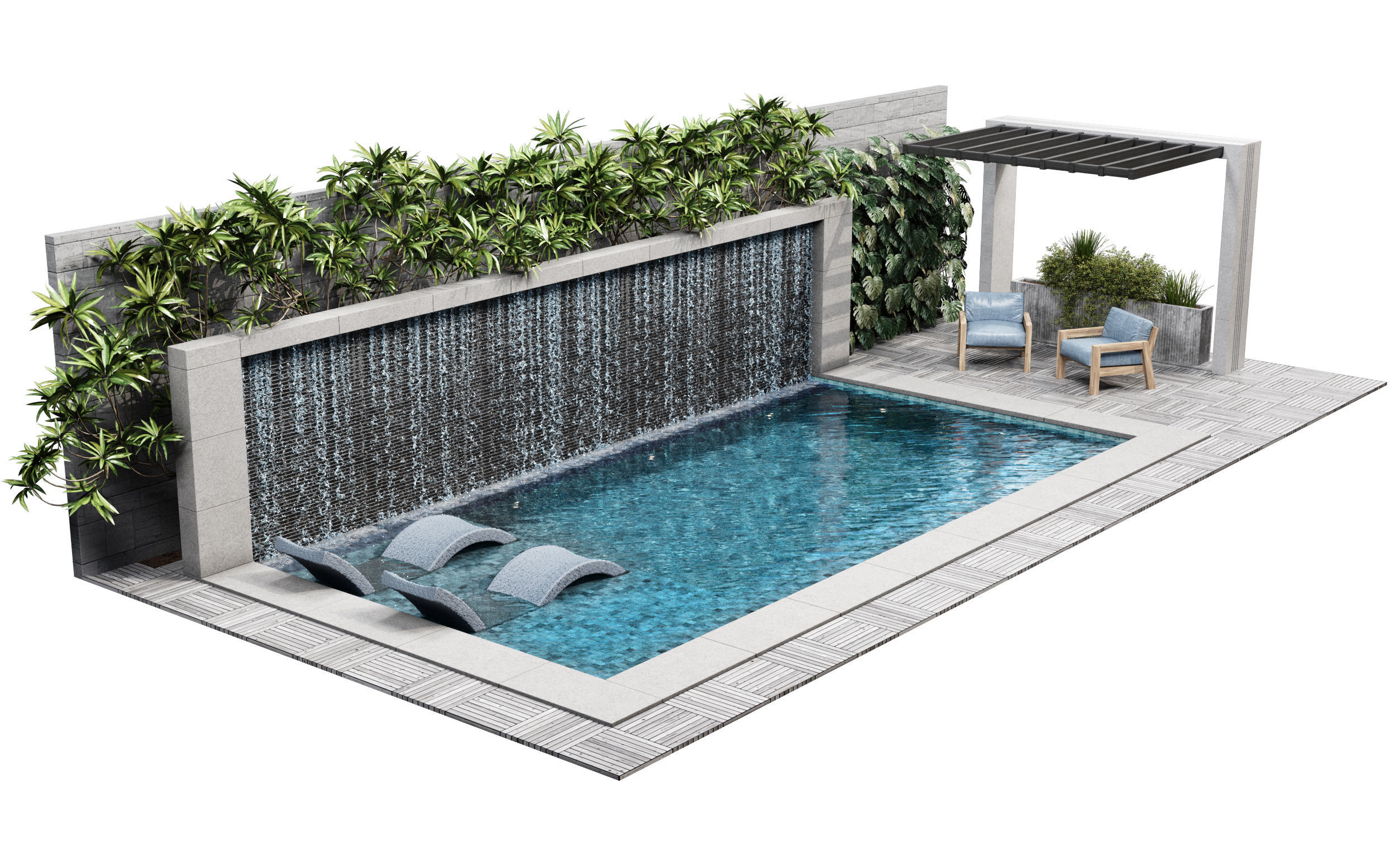 swimming pool 9 3D model_1