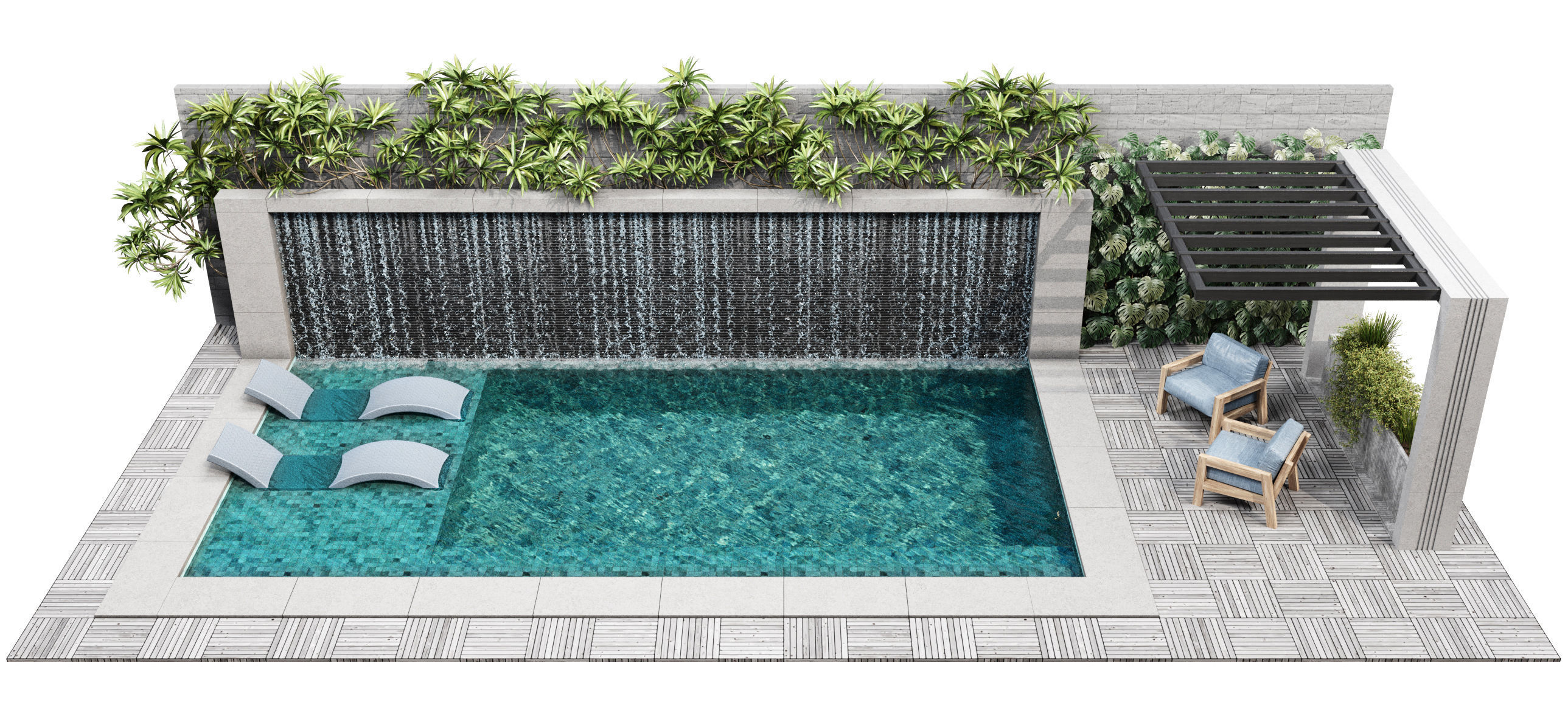 swimming pool 9 3D model_6