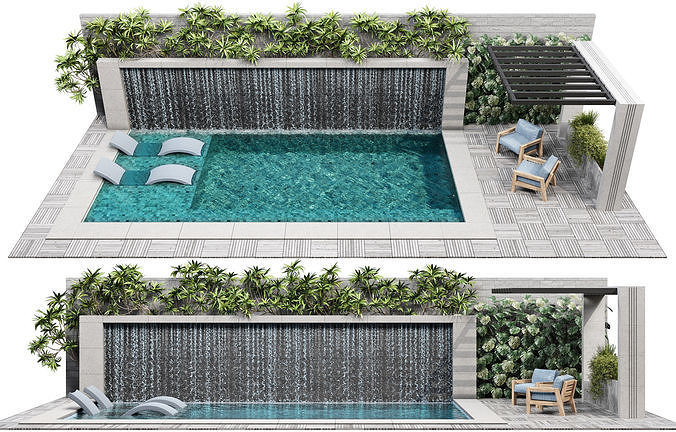 swimming pool 9 3D model
