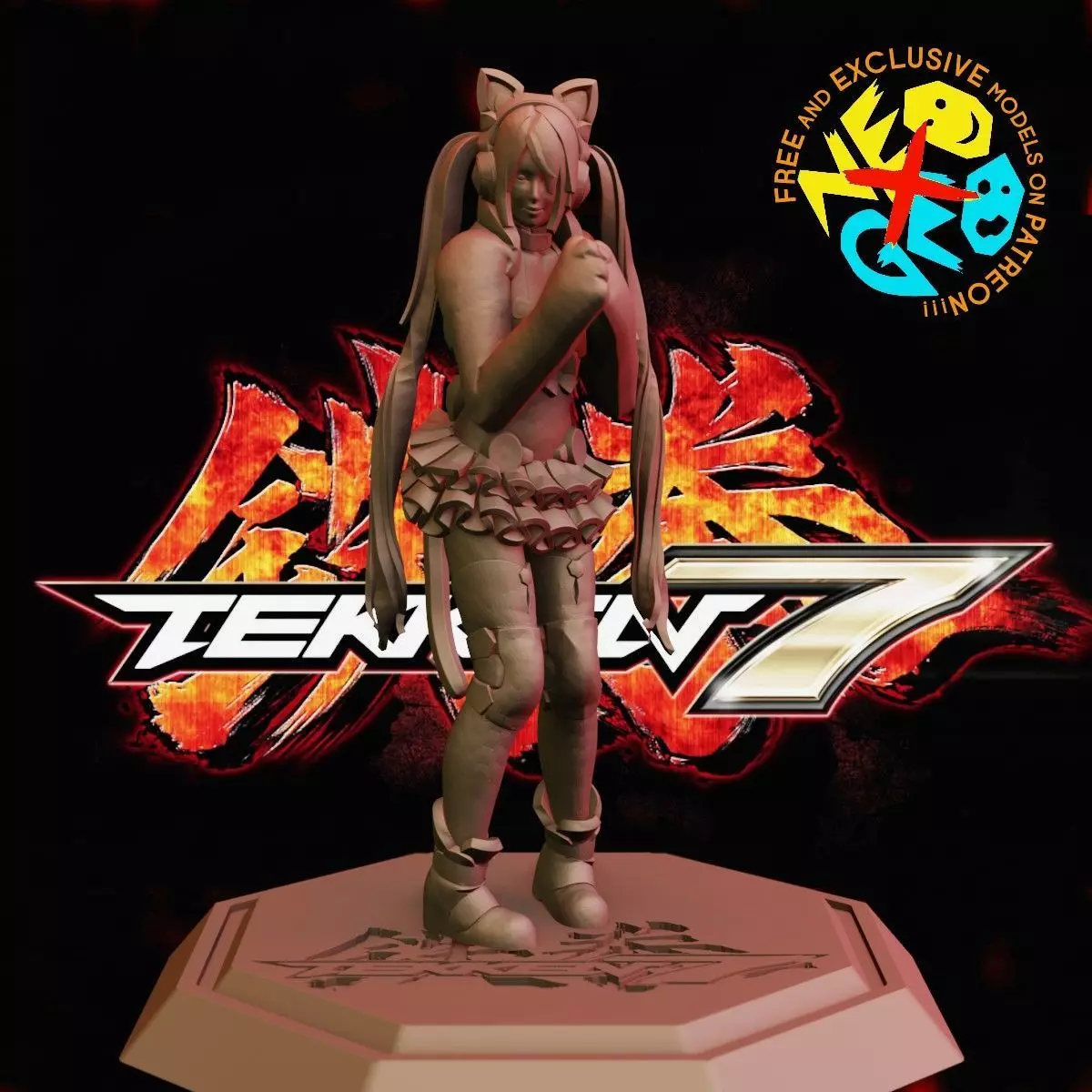 LUCKY CHLOE - TEKKEN 7 3D print model_0