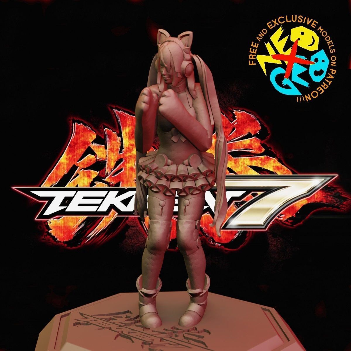 LUCKY CHLOE - TEKKEN 7 3D print model_1
