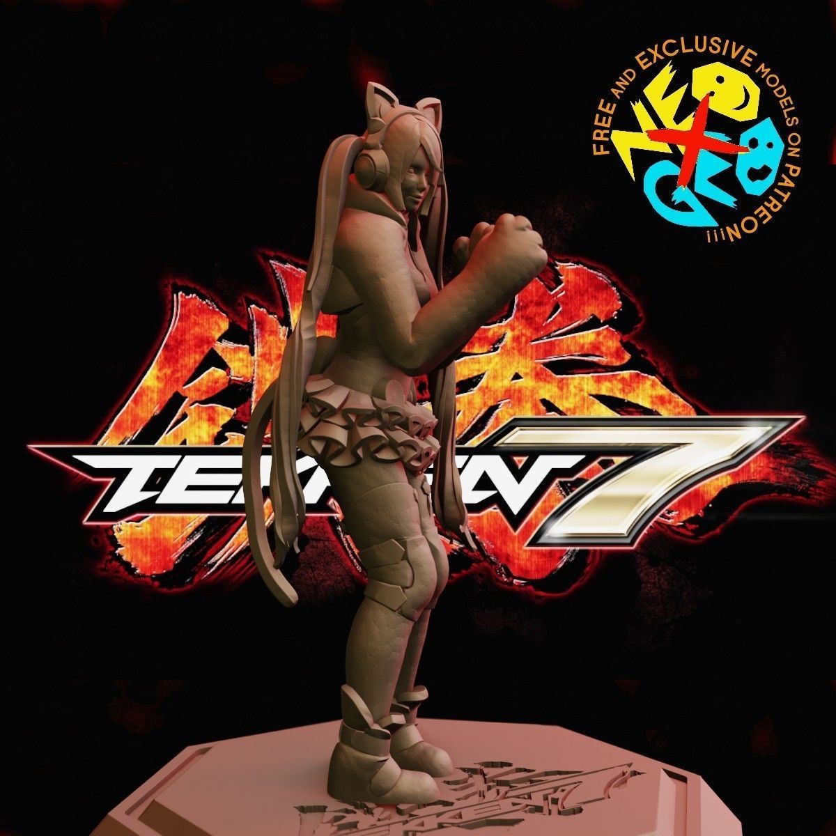 LUCKY CHLOE - TEKKEN 7 3D print model_2