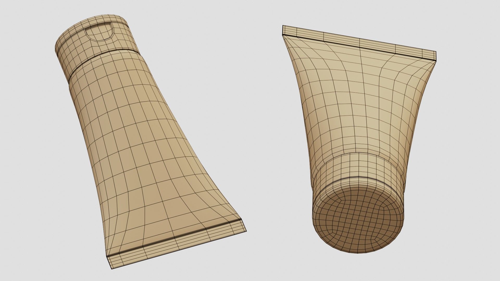 Black Cosmetic Tube 01 3D model_9