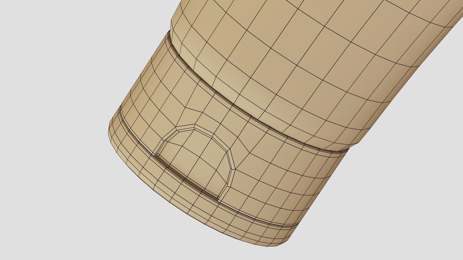 Black Cosmetic Tube 01 3D model_8