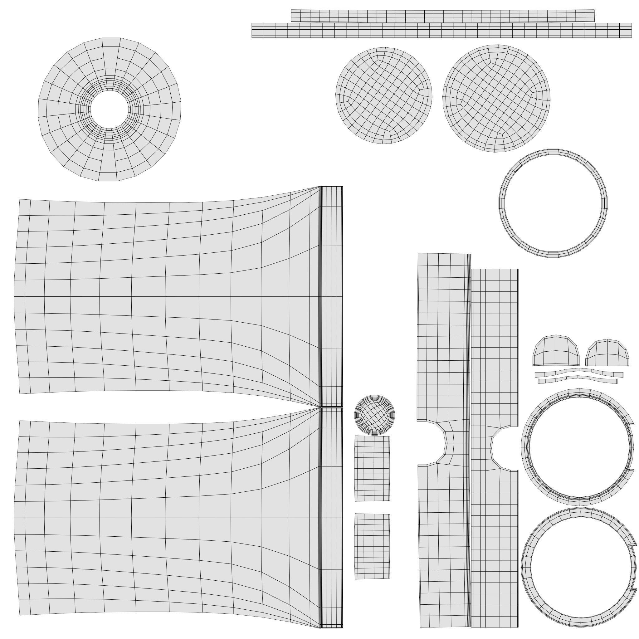 Black Cosmetic Tube 01 3D model_12