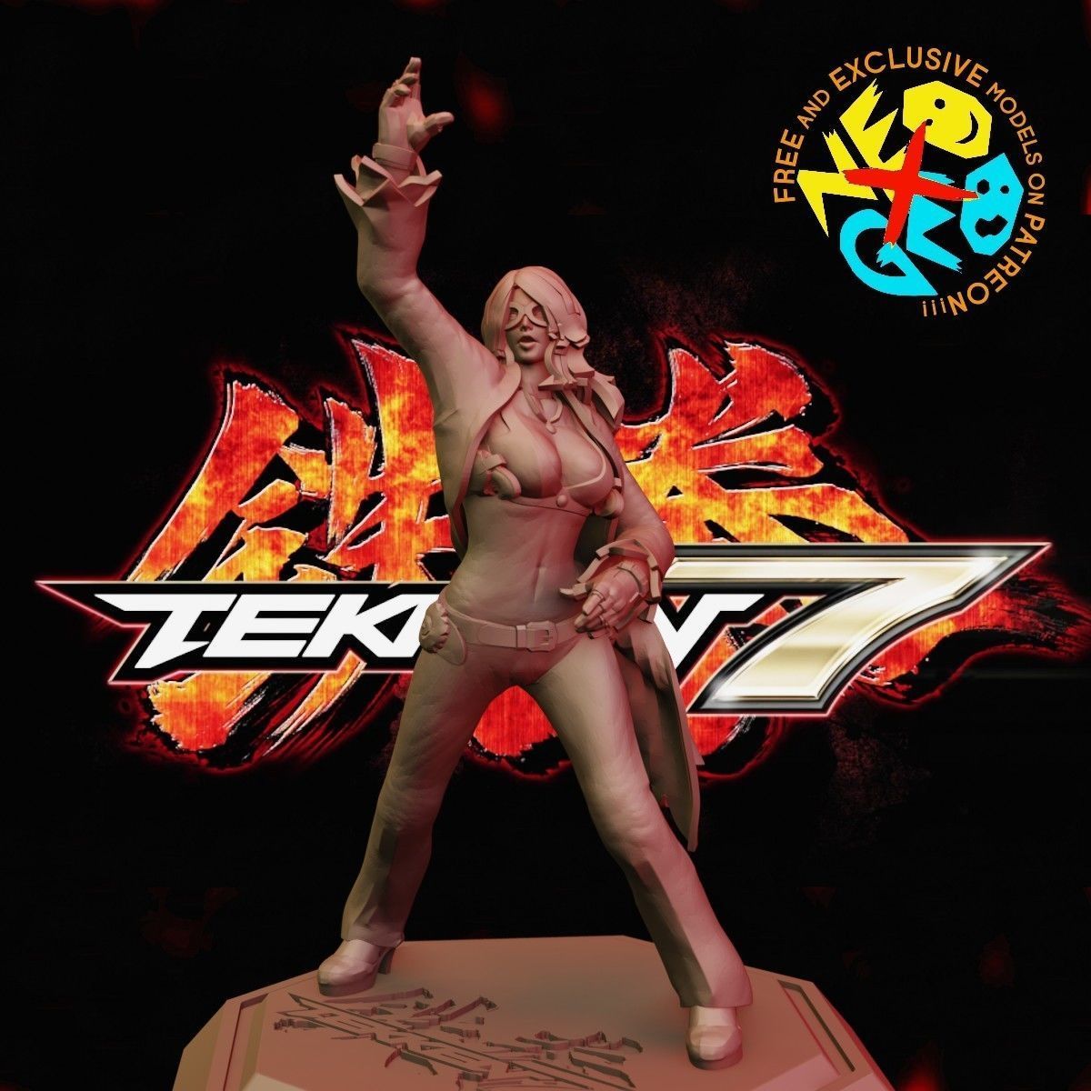 KATARINA - TEKKEN 7 3D print model_1