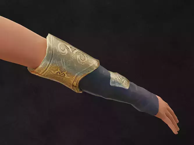 Arm Armor Roman Royal  female for game 