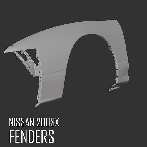 Nissan 200sx front fenders 3D scan 3D model