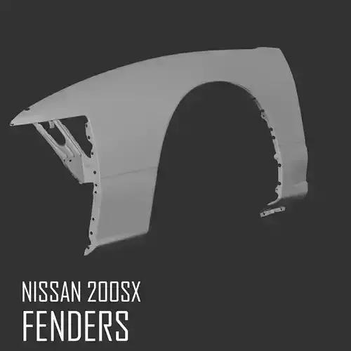 Nissan 200sx front fenders 3D scan