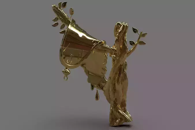 Salvador Dali Tree Pendant 3D model