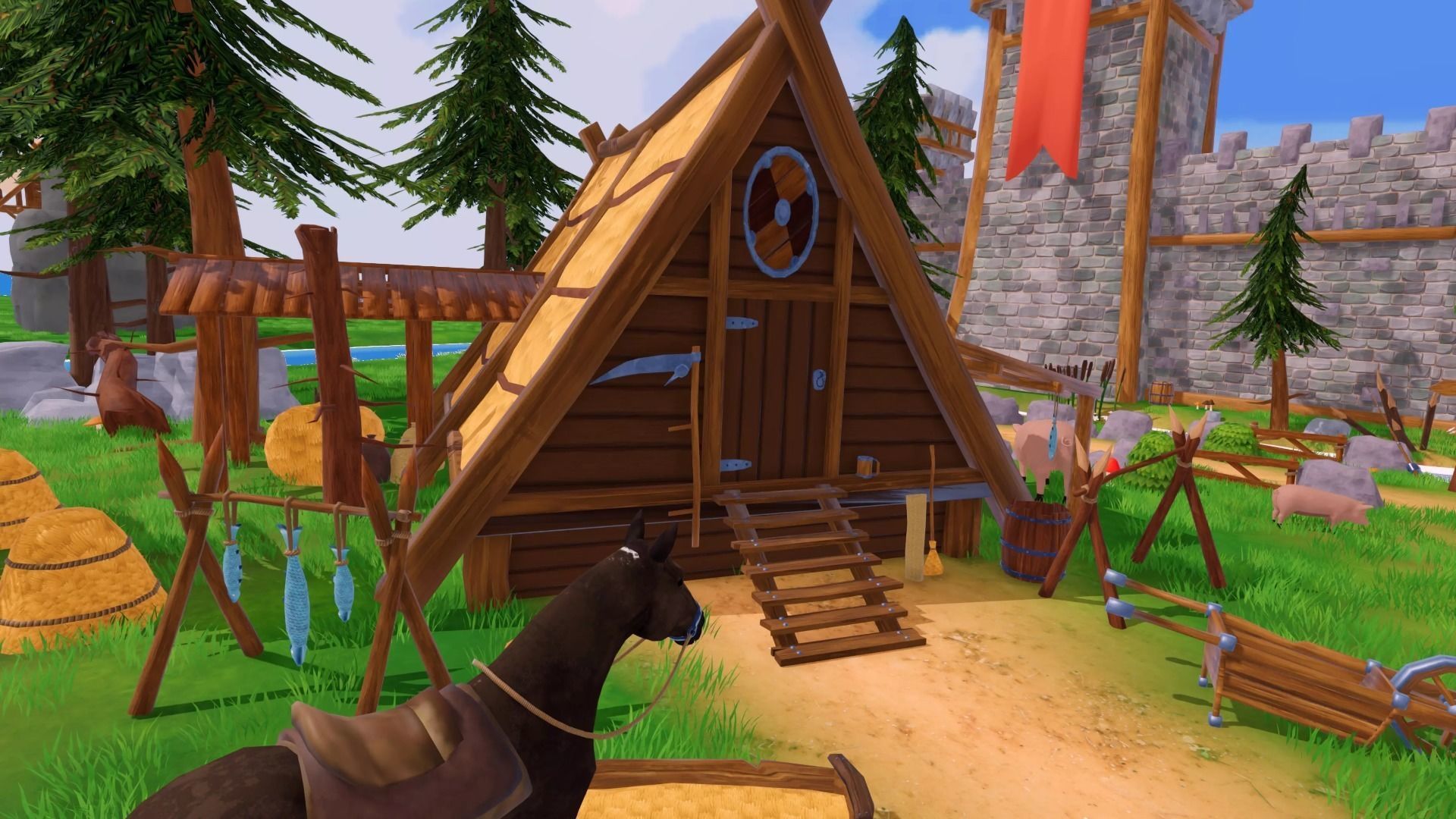 Stylized Medieval Village - Unity URP Low-poly 3D model_5
