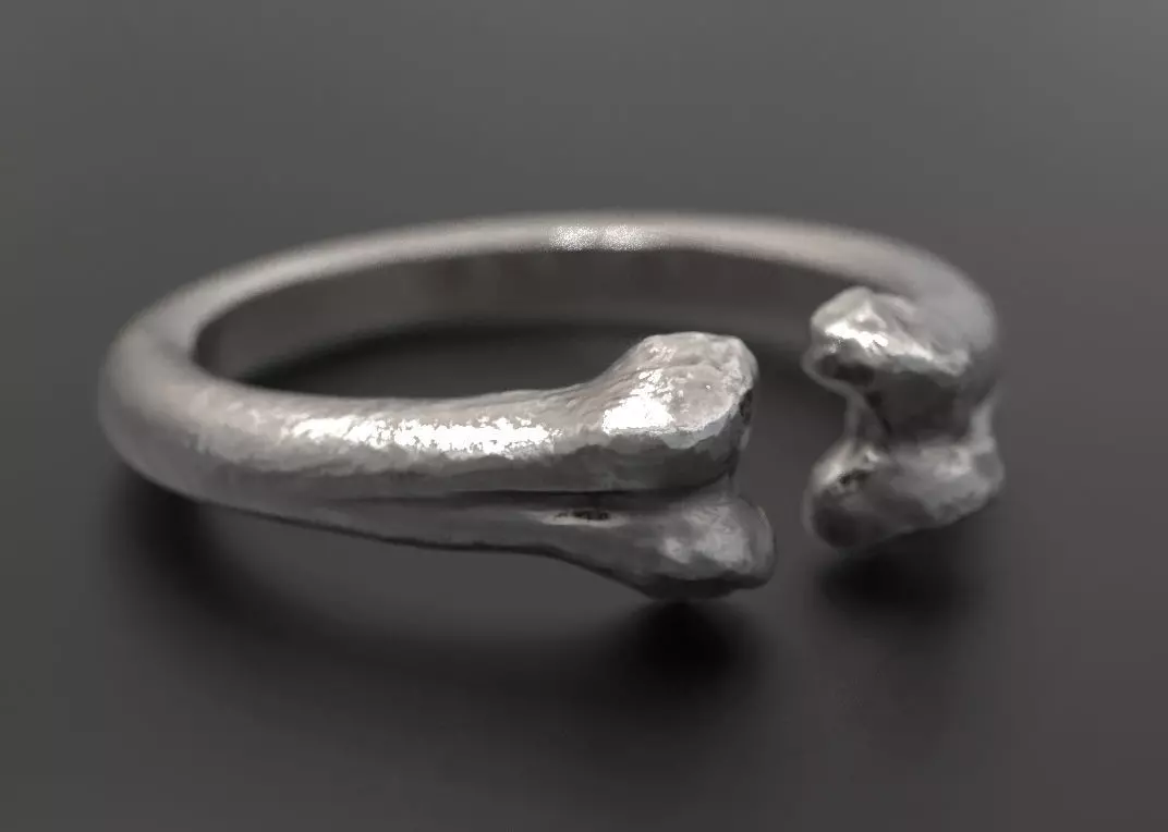 Femur Ring - Human Bone Ring 3D print model