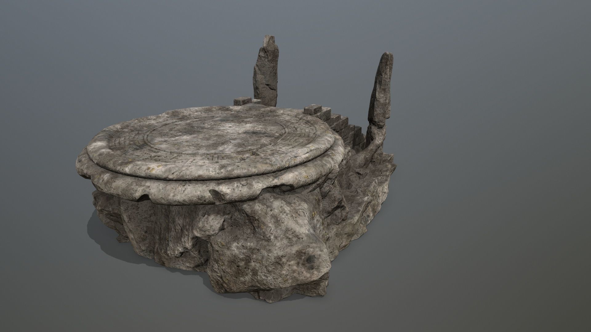 temple Low-poly 3D model_5