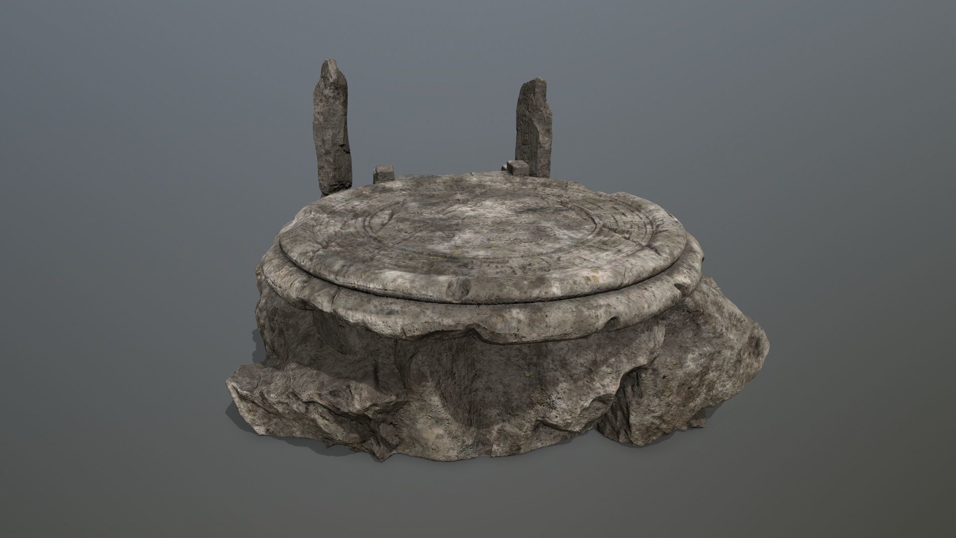 temple Low-poly 3D model_6