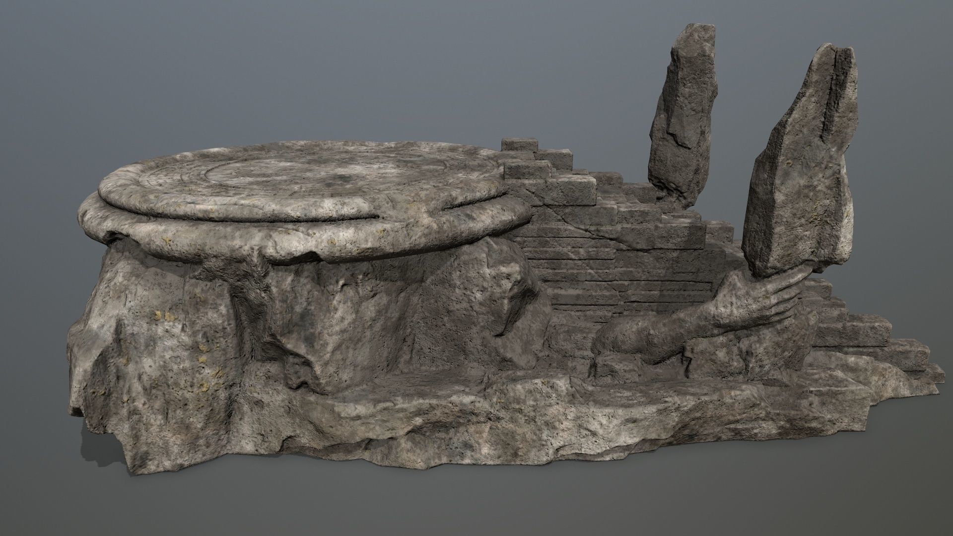 temple Low-poly 3D model_12