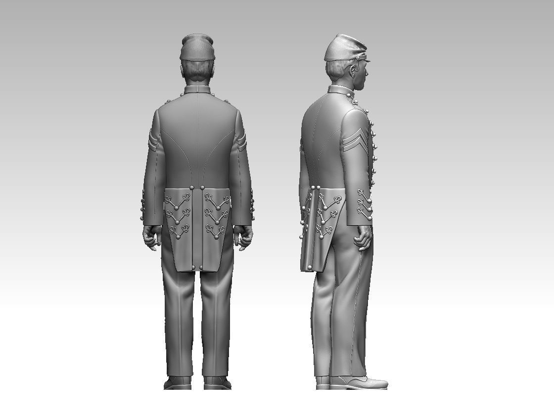West Point Cadet  3D print model_2