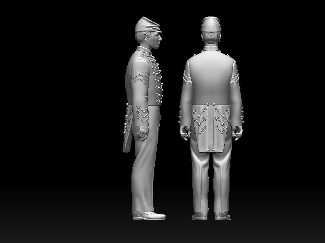 West Point Cadet  3D print model_6