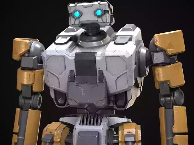 Robot Free low-poly 3D model