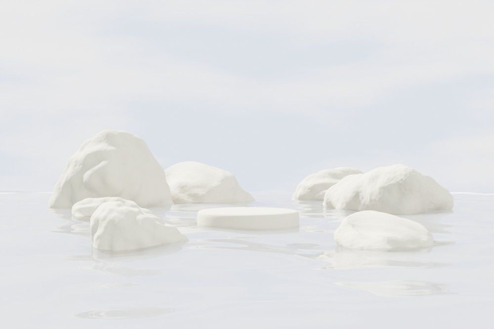 Minimal podium for product presentation 3D model_2