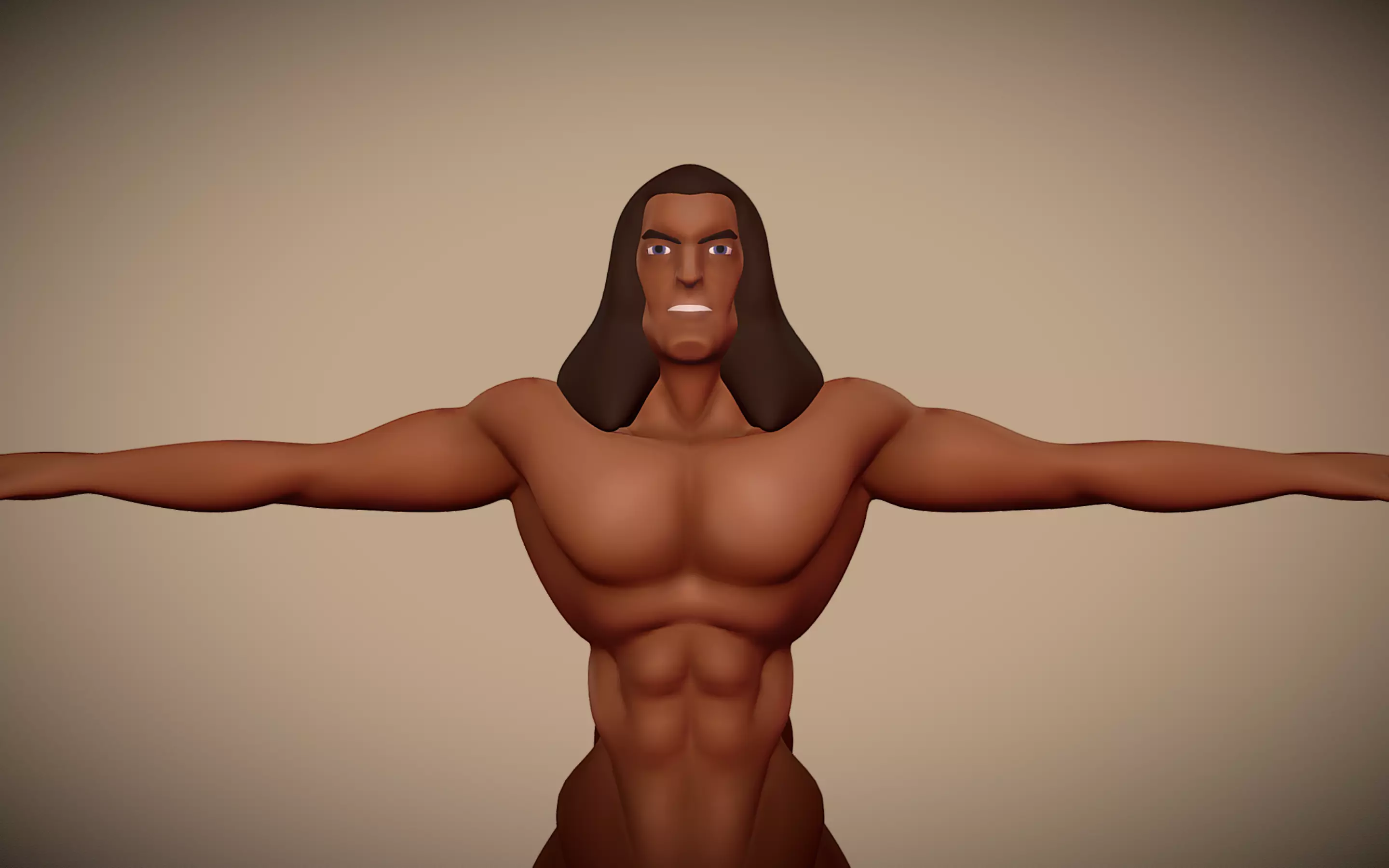 Centaur Character  - UV - Texture Low-poly 3D model_0