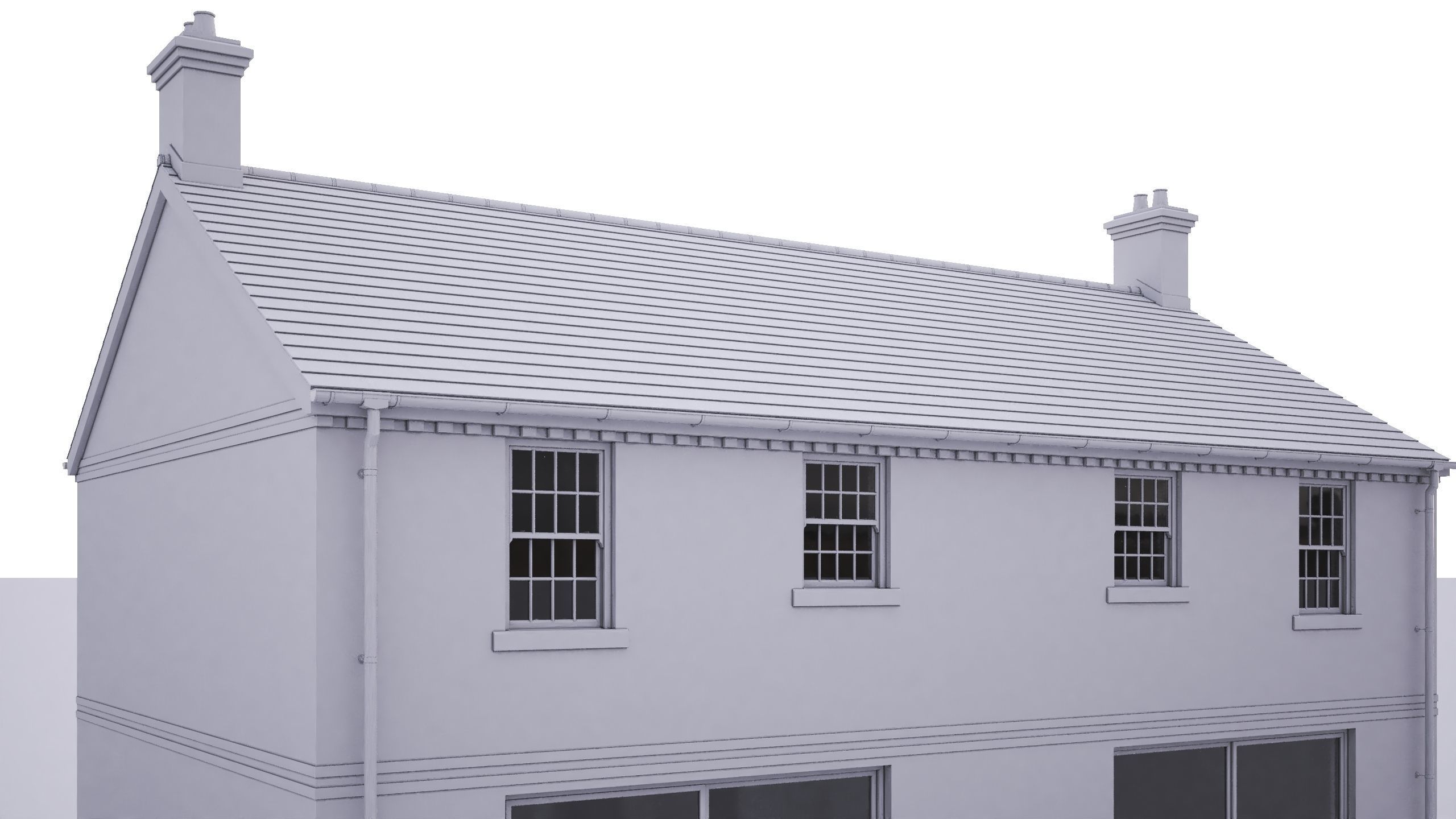 British House Trap Road Plot1-2 3D model_5