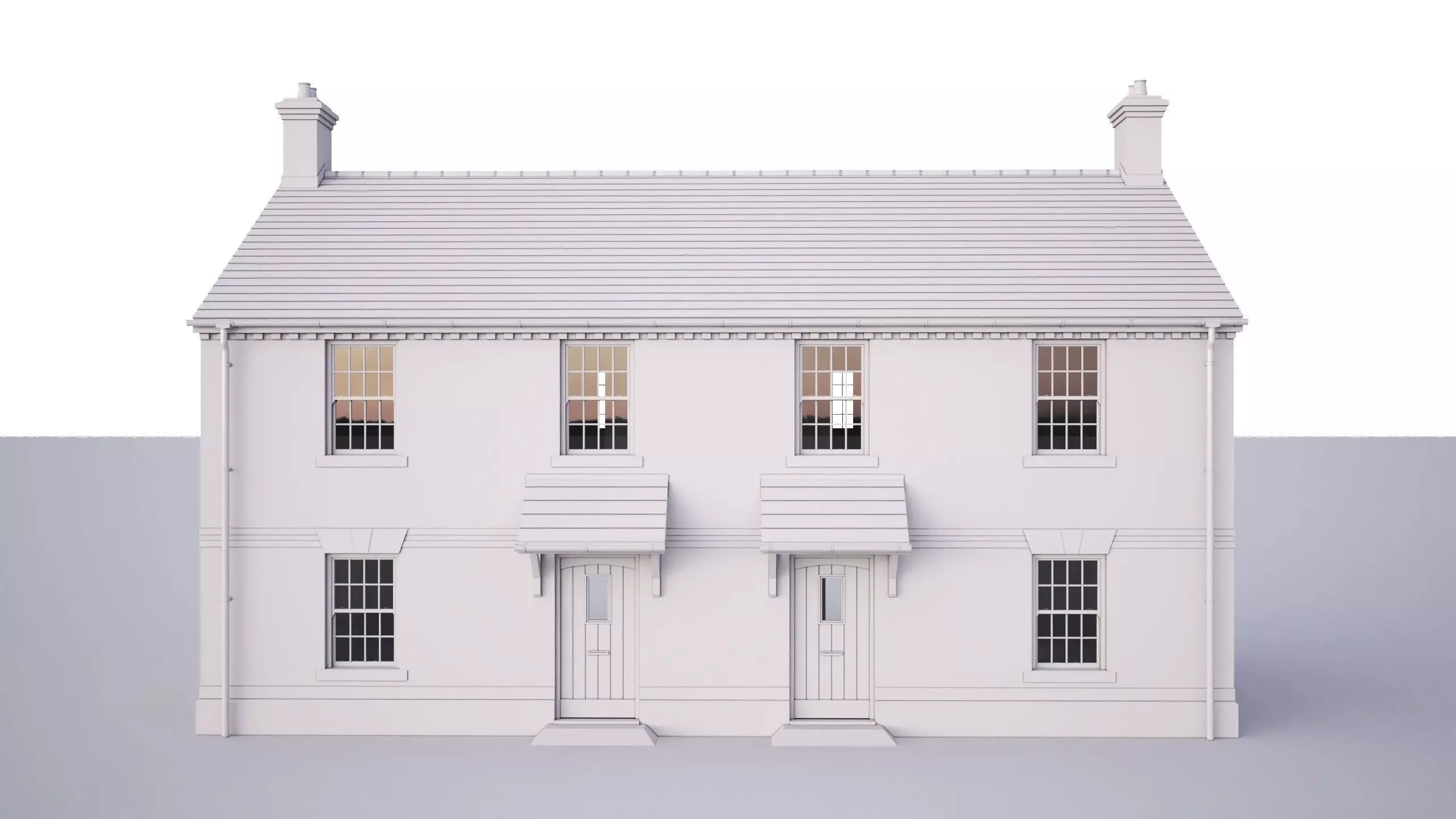British House Trap Road Plot1-2 3D model_0