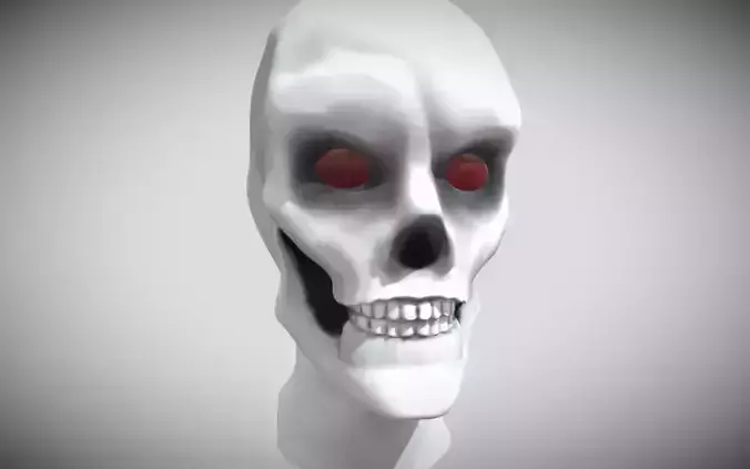 Skull Mask - UV Unwrapped - Texture 3D model