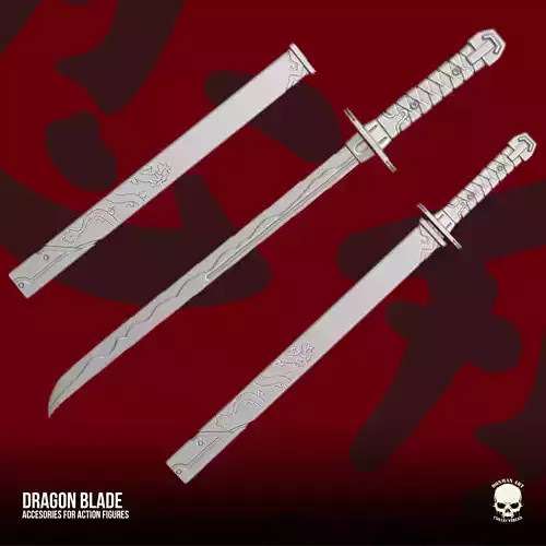 Dragon Blade Sword 3D printable File for Action Figures
