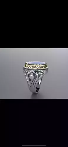 Custom Design Special Order Silver Men Ring stl file