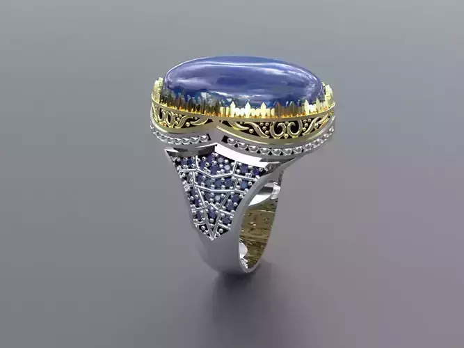 Custom Design Special Order Silver Men Ring stl file