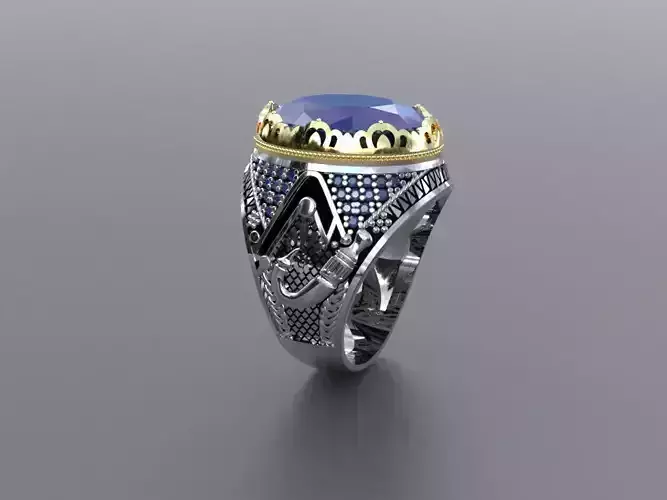 Custom Design Special Order Silver Men Ring stl file