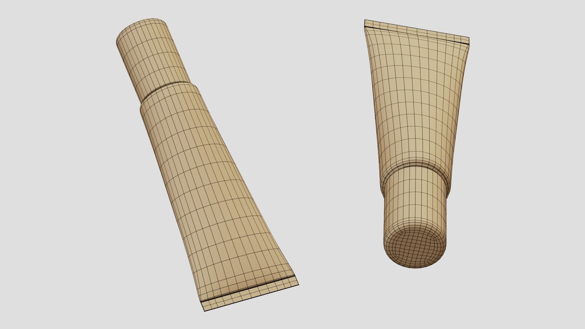 Black Cosmetic Tube 02 3D model_9