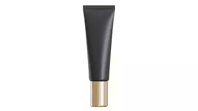 Black Cosmetic Tube 02 3D model