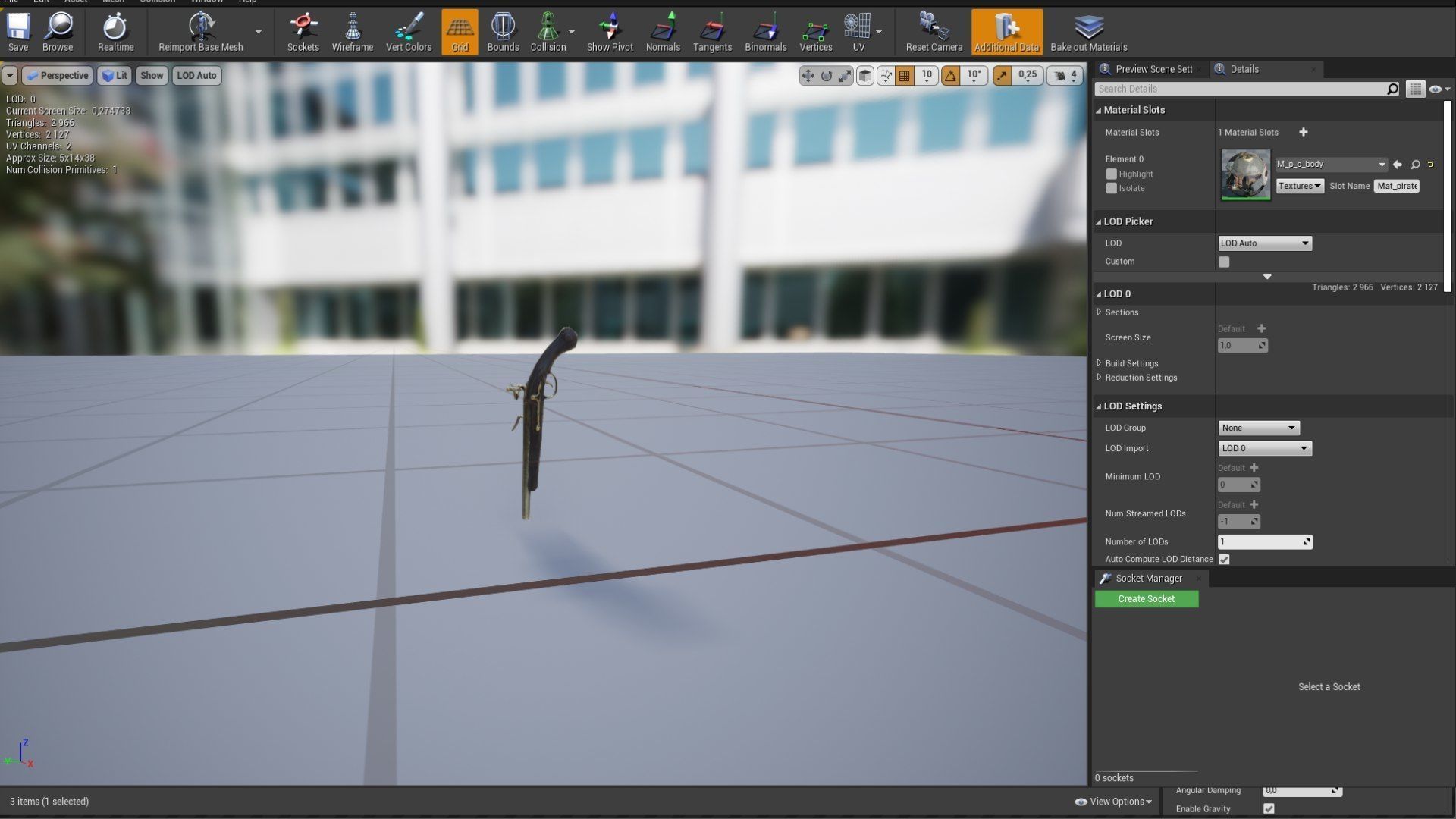 Pirate Captain Low-poly 3D model_16