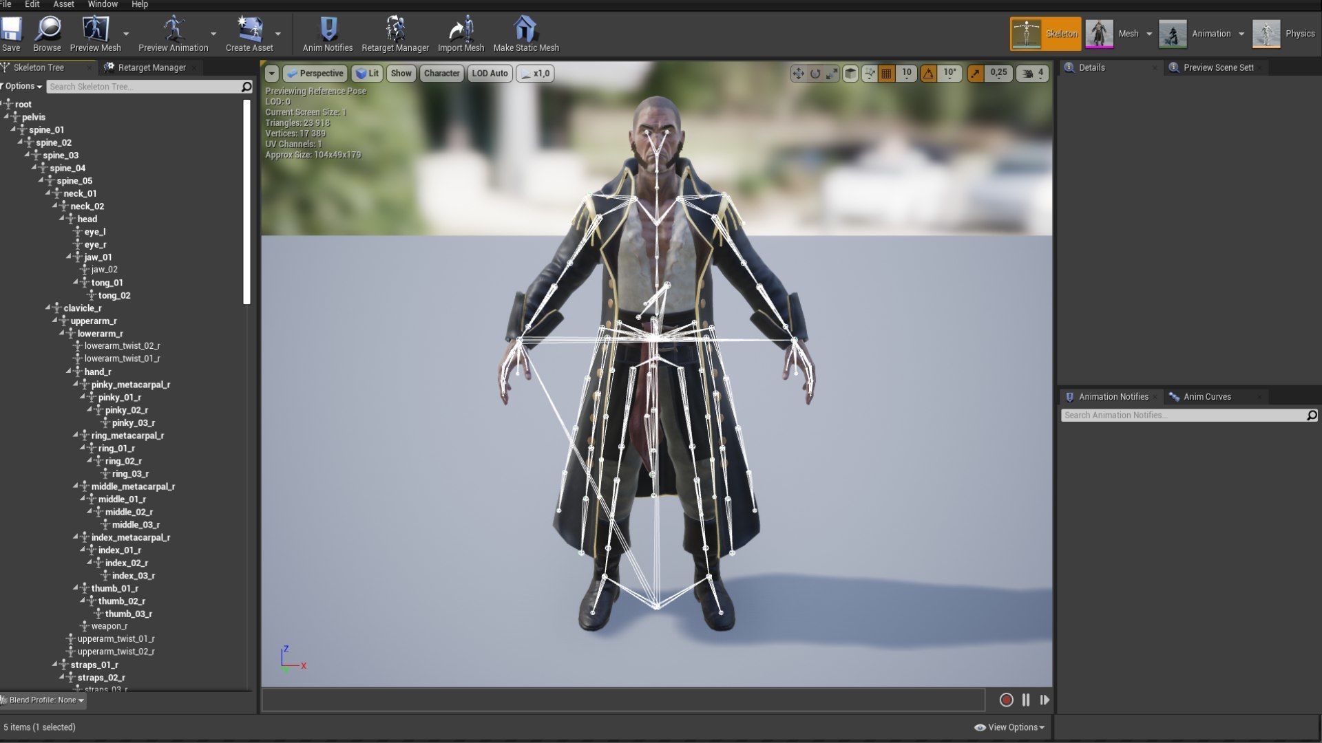Pirate Captain Low-poly 3D model_15