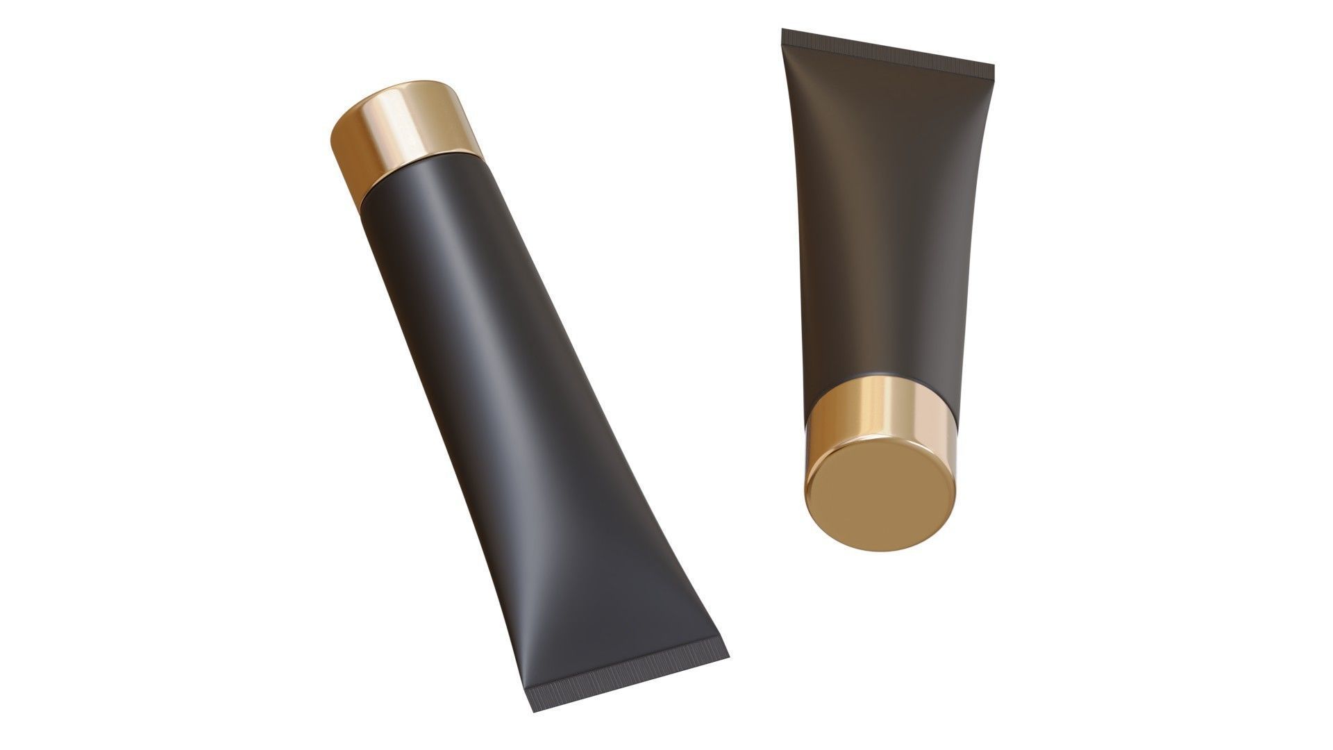 Black Cosmetic Tube 03 3D model_4
