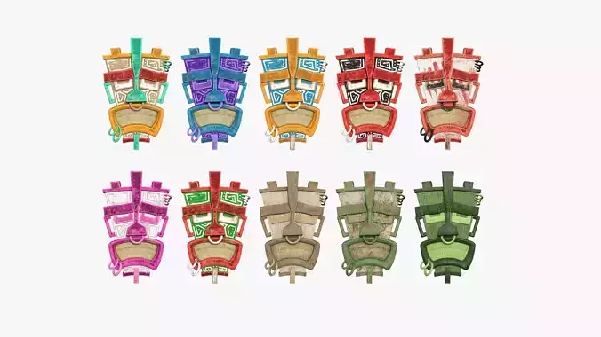 10 Tribal Mask I Collection - Costume Character Design 