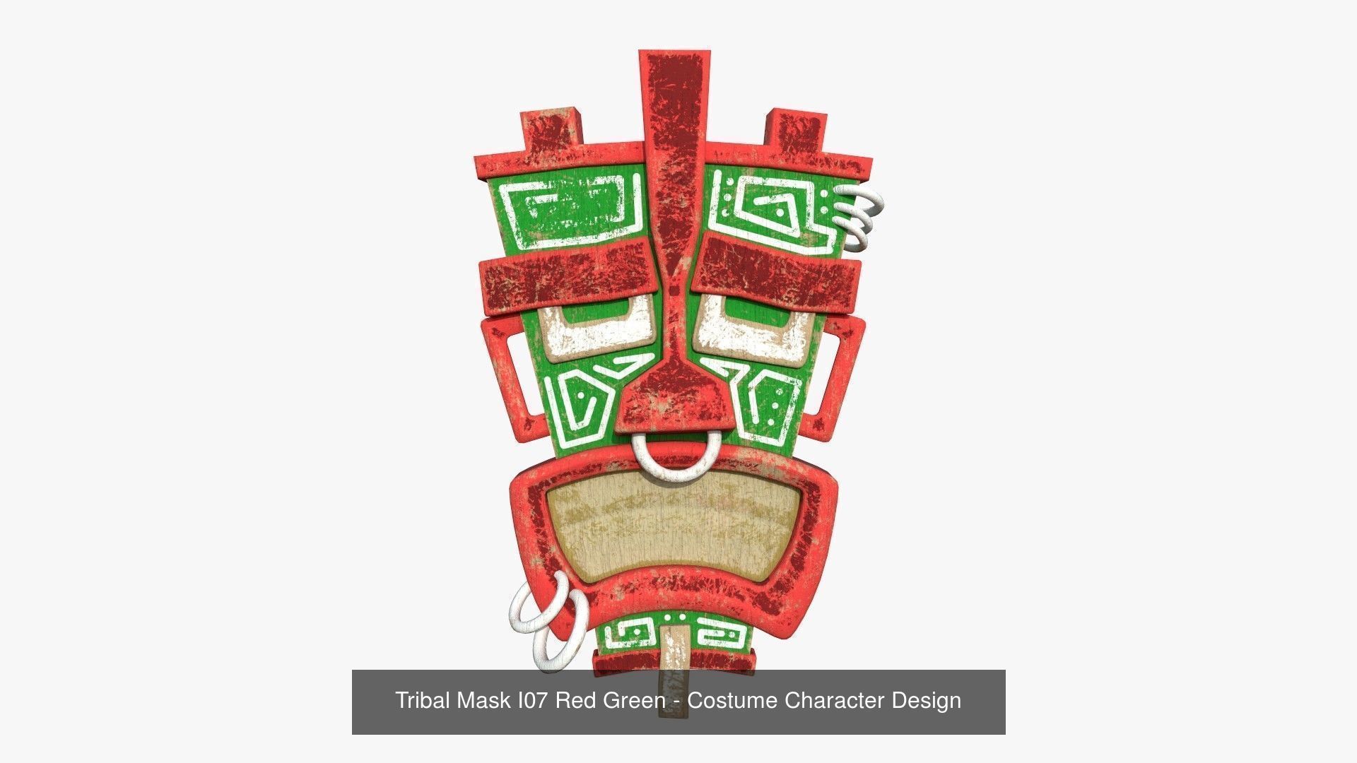 10 Tribal Mask I Collection - Costume Character Design _14