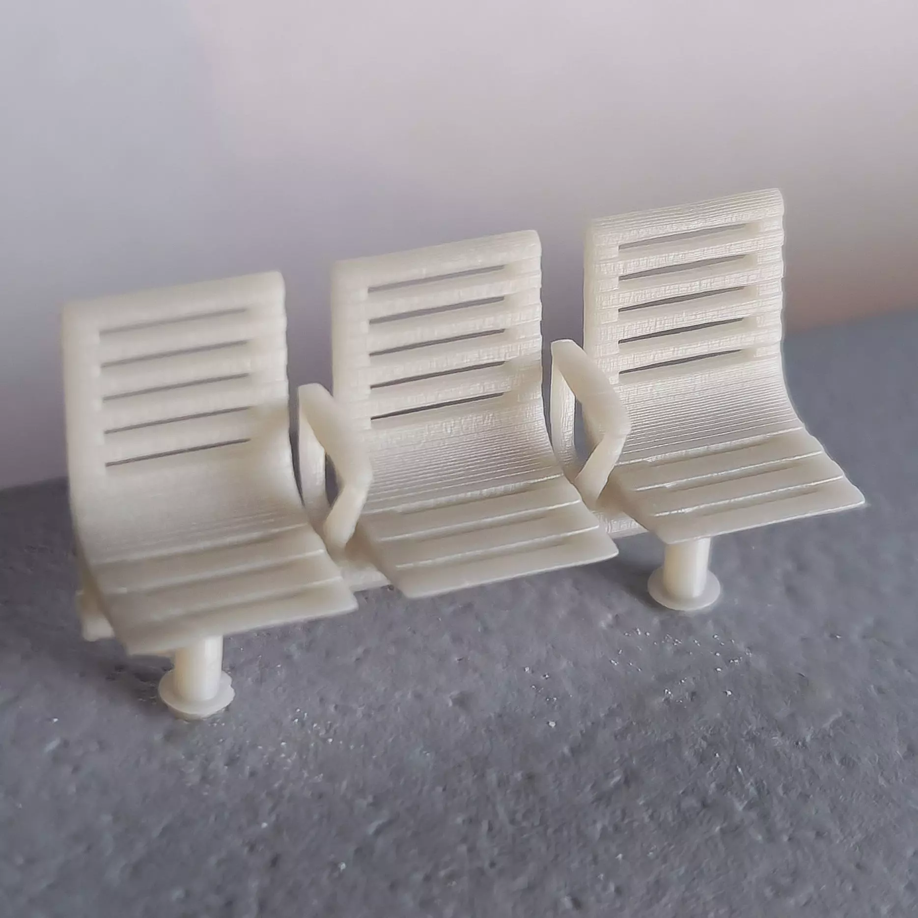 H0 Platform benches Style 1 3D print model_0