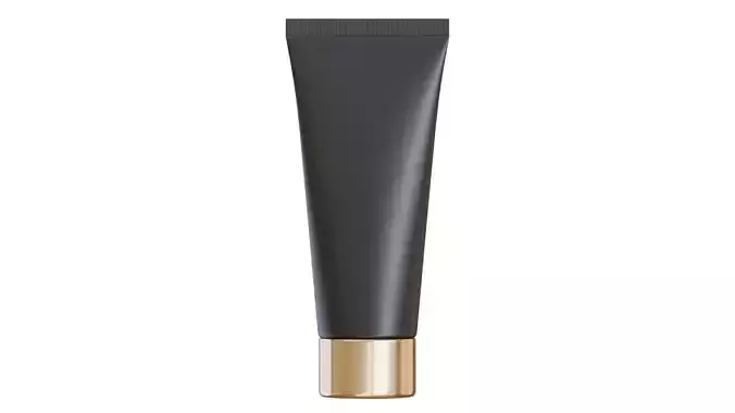 Black Cosmetic Tube 04 3D model
