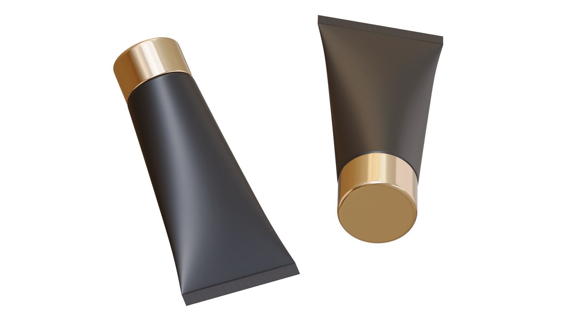 Black Cosmetic Tube 04 3D model_4