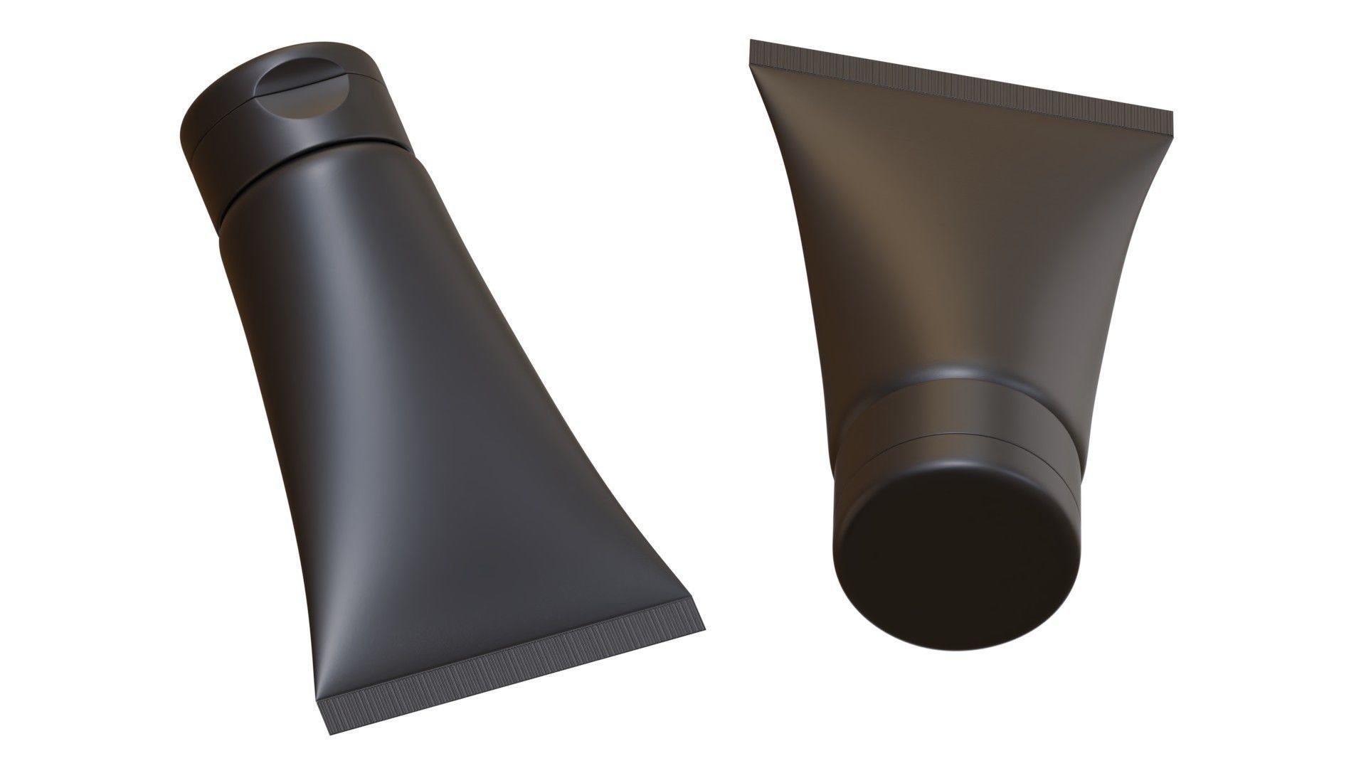 Black Cosmetic Tube 05 3D model_4