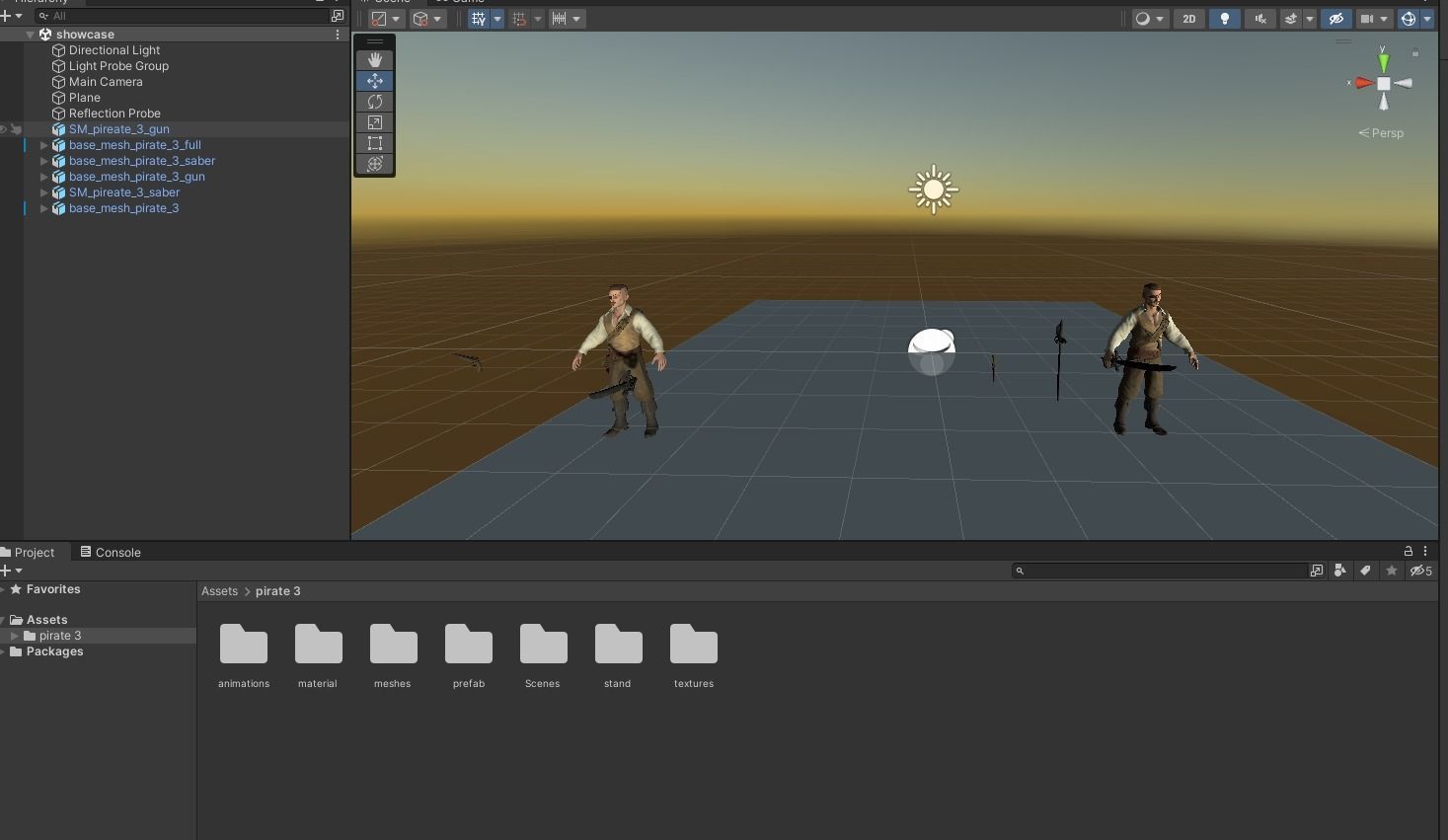 Pirate 3 Low-poly 3D model_17