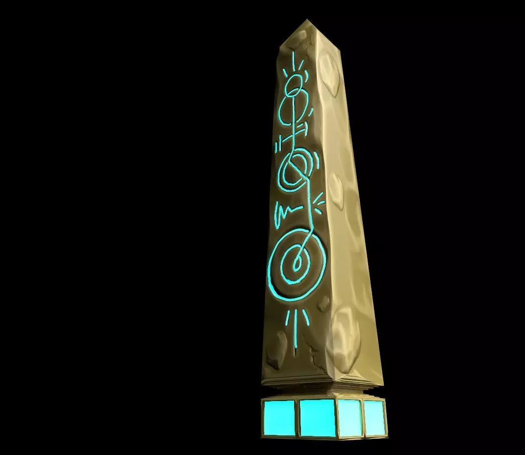 Asset Obelisc Low-poly Low-poly 3D model_0