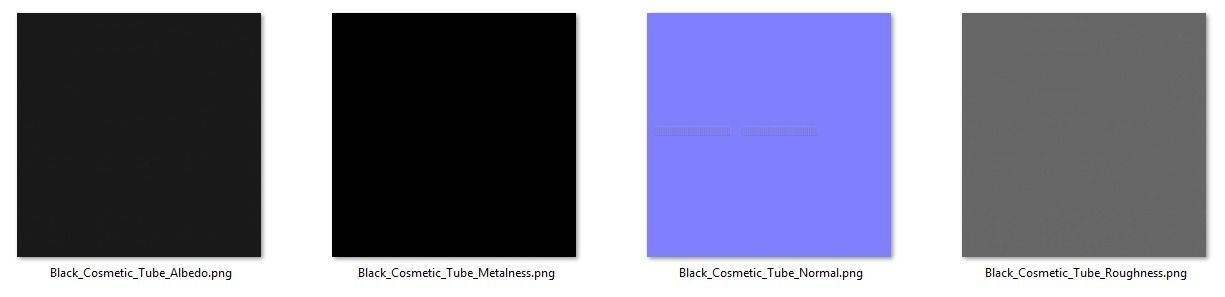 Black Cosmetic Tube 06 3D model_11