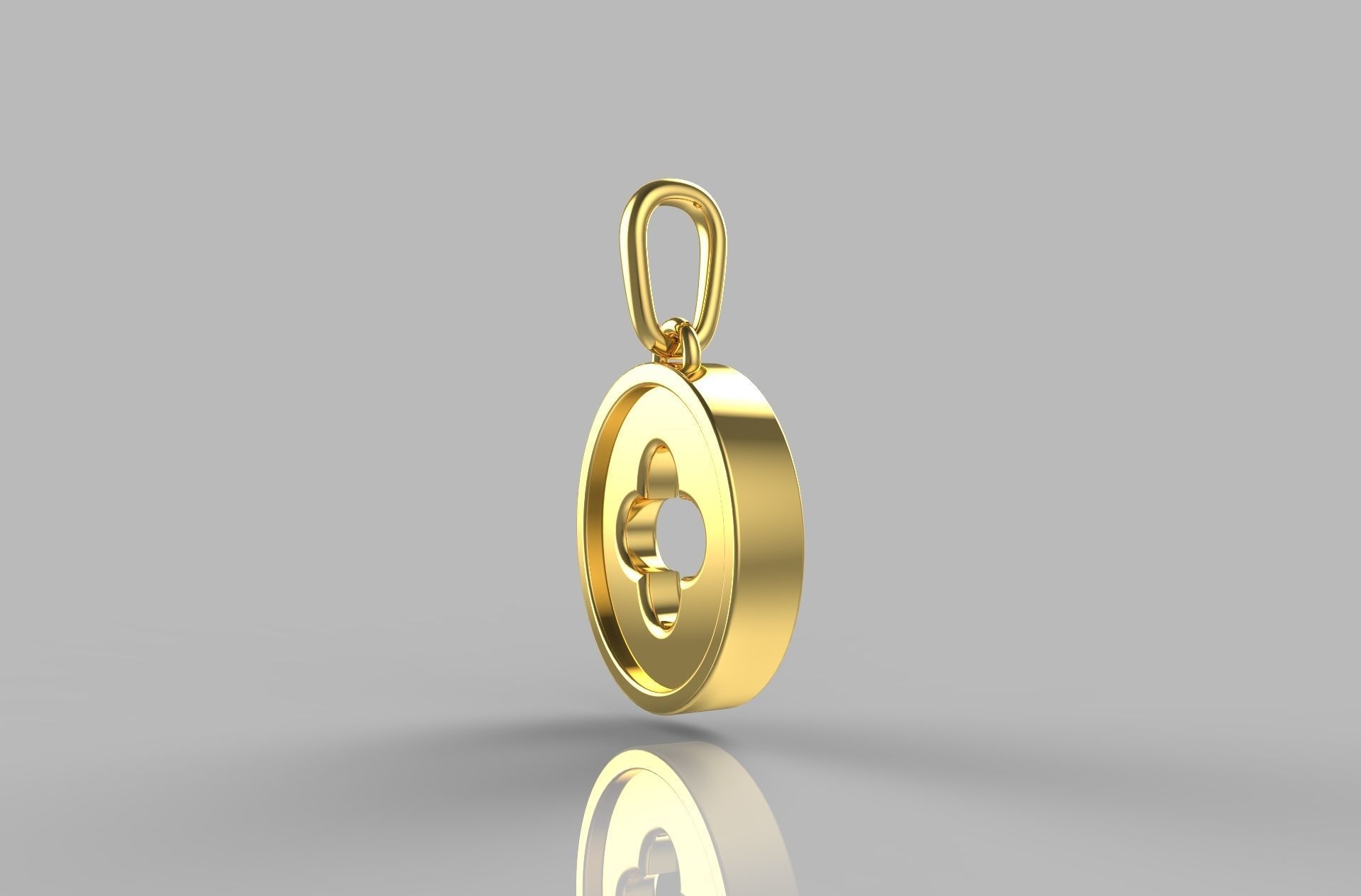 Number 12 Pendant  3D print model_27