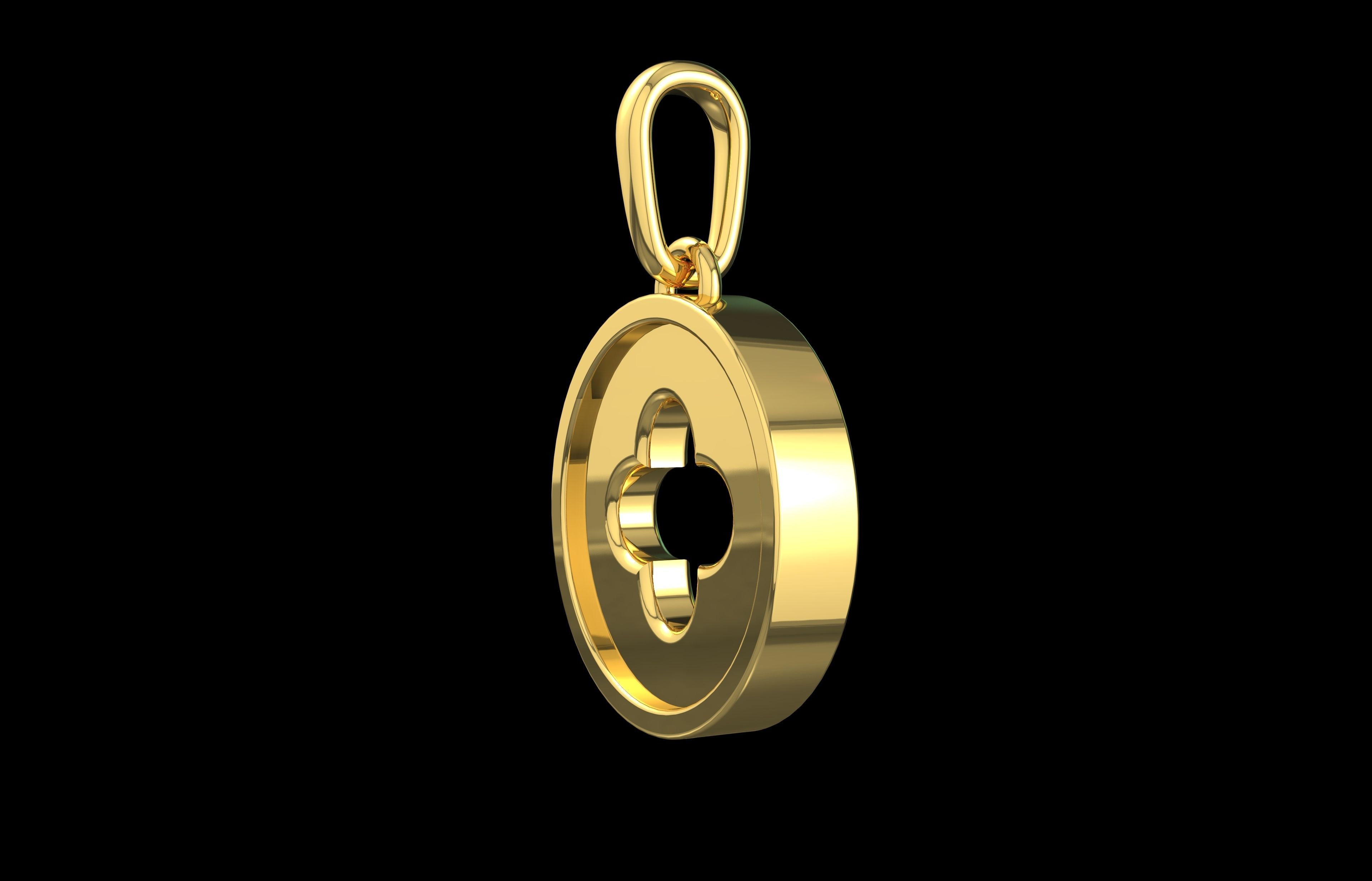 Number 12 Pendant  3D print model_2