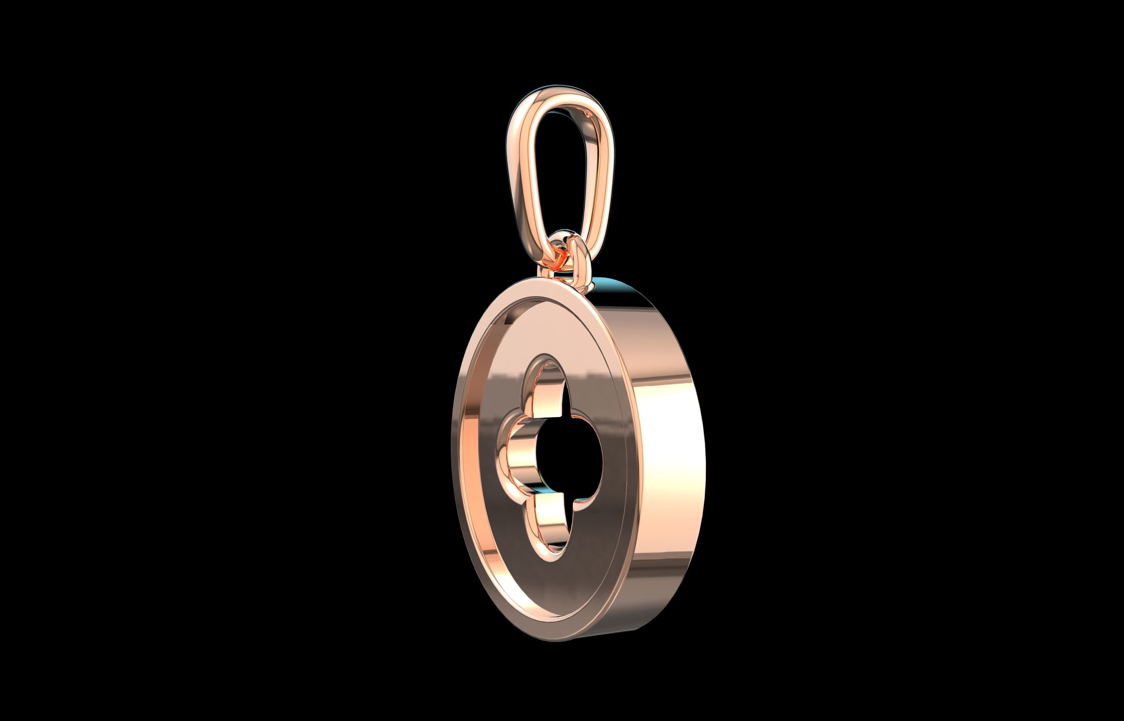 Number 12 Pendant  3D print model_1